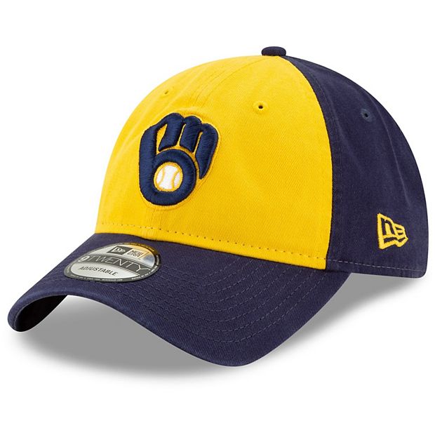 New Era Milwaukee Brewers Alt Logo Team Classic 39THIRTY Navy Stretch Fit  Hat