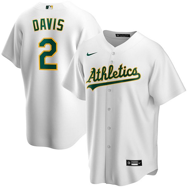 Women's Nike Khris Davis White Oakland Athletics Home Replica Player Jersey