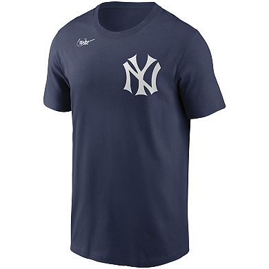 Men's Nike Thurman Munson Navy New York Yankees Cooperstown Collection Name & Number T-Shirt