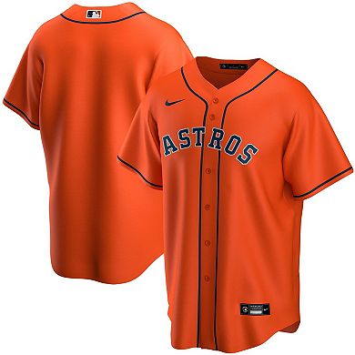 Men's Nike Orange Houston Astros Alternate Replica Team Jersey