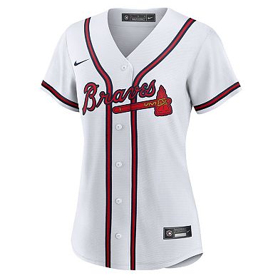 Women's Nike White Atlanta Braves Home Replica Team Jersey