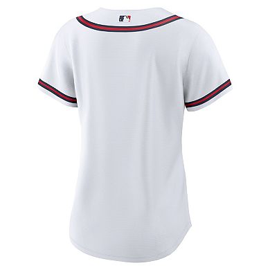 Women's Nike White Atlanta Braves Home Replica Team Jersey