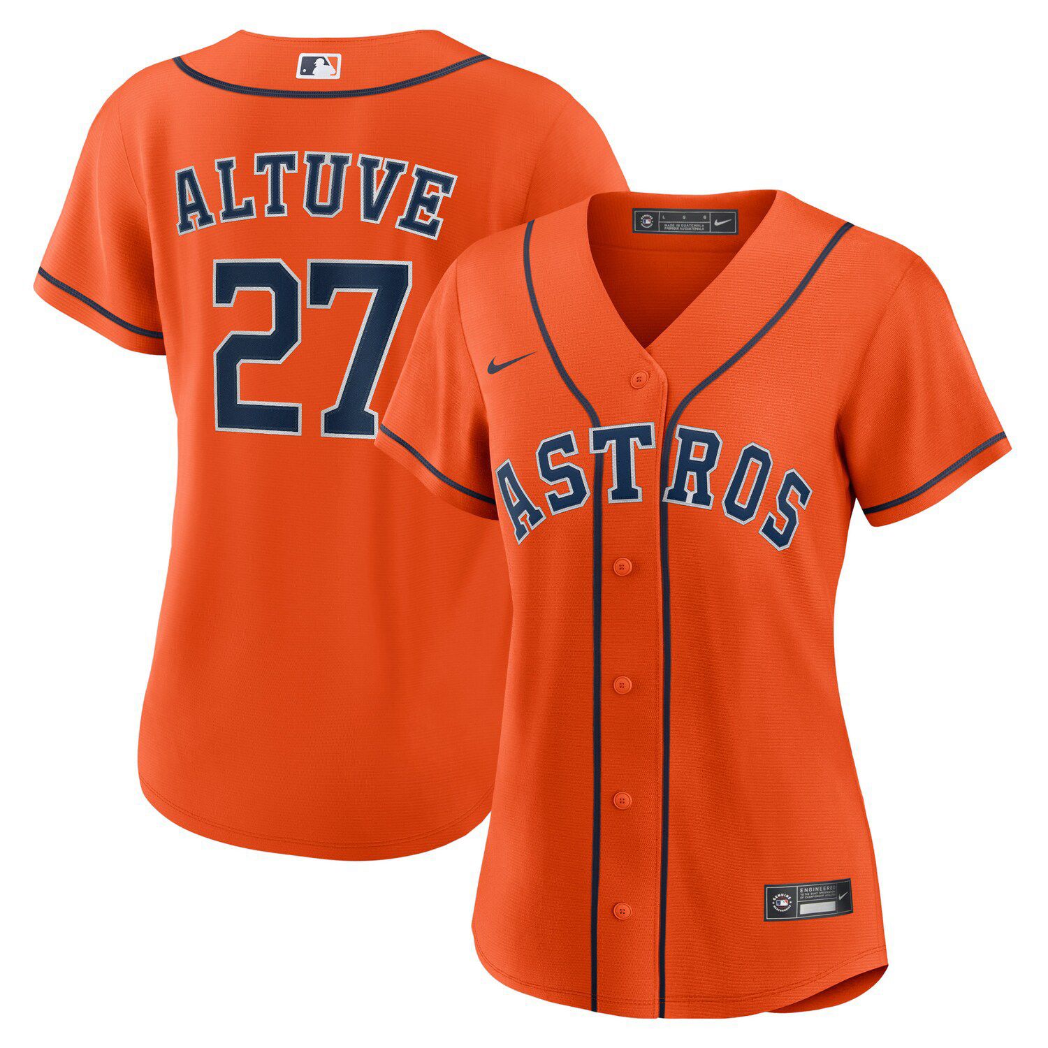 Nike Jose Altuve Orange Houston Astros 