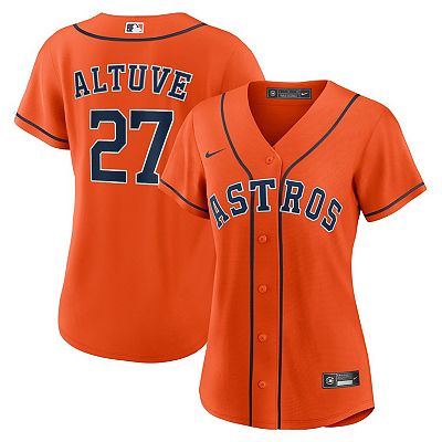 Women s Nike Jose Altuve Orange Houston Astros Alternate Replica Player Jersey