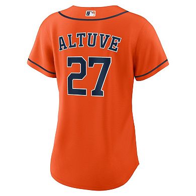 Women's Nike Jose Altuve Orange Houston Astros Alternate Replica Player Jersey
