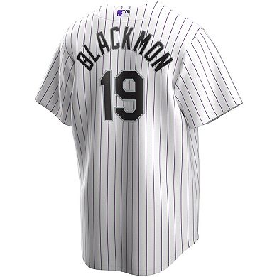 Men's Nike Charlie Blackmon White Colorado Rockies Home Replica Player Name Jersey