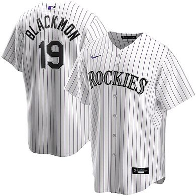 Men's Nike Charlie Blackmon White Colorado Rockies Home Replica Player Name Jersey