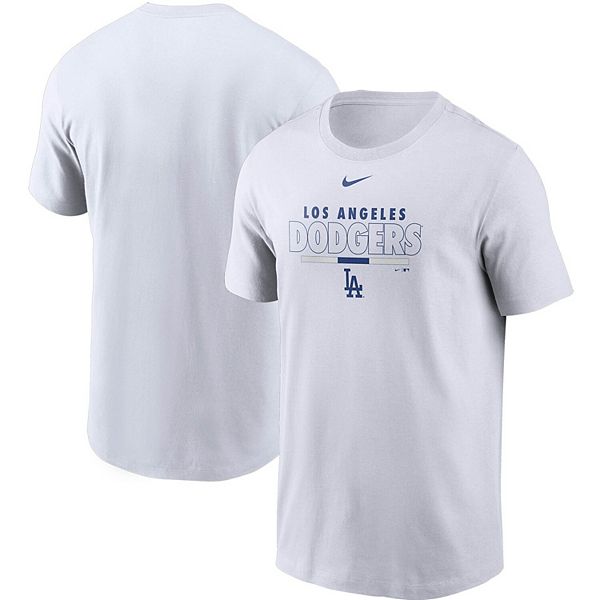 Men's Nike White Los Angeles Dodgers Color Bar T-Shirt