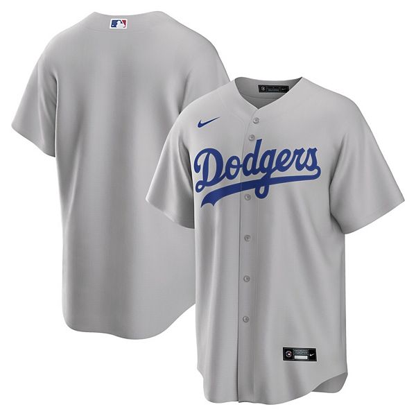 Men's Nike Gray Los Angeles Dodgers Alternate Replica Team Jersey