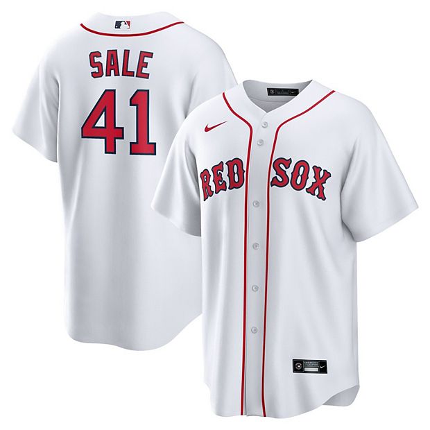Men's Nike Chris Sale White Boston Red Sox Home 2020 Replica Player Jersey