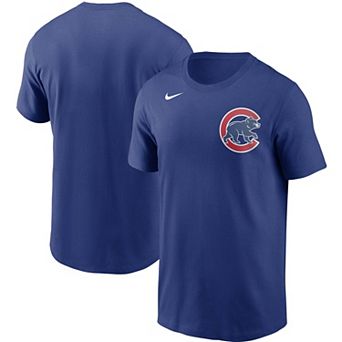 Men's Nike Royal Chicago Cubs Team Wordmark T-Shirt