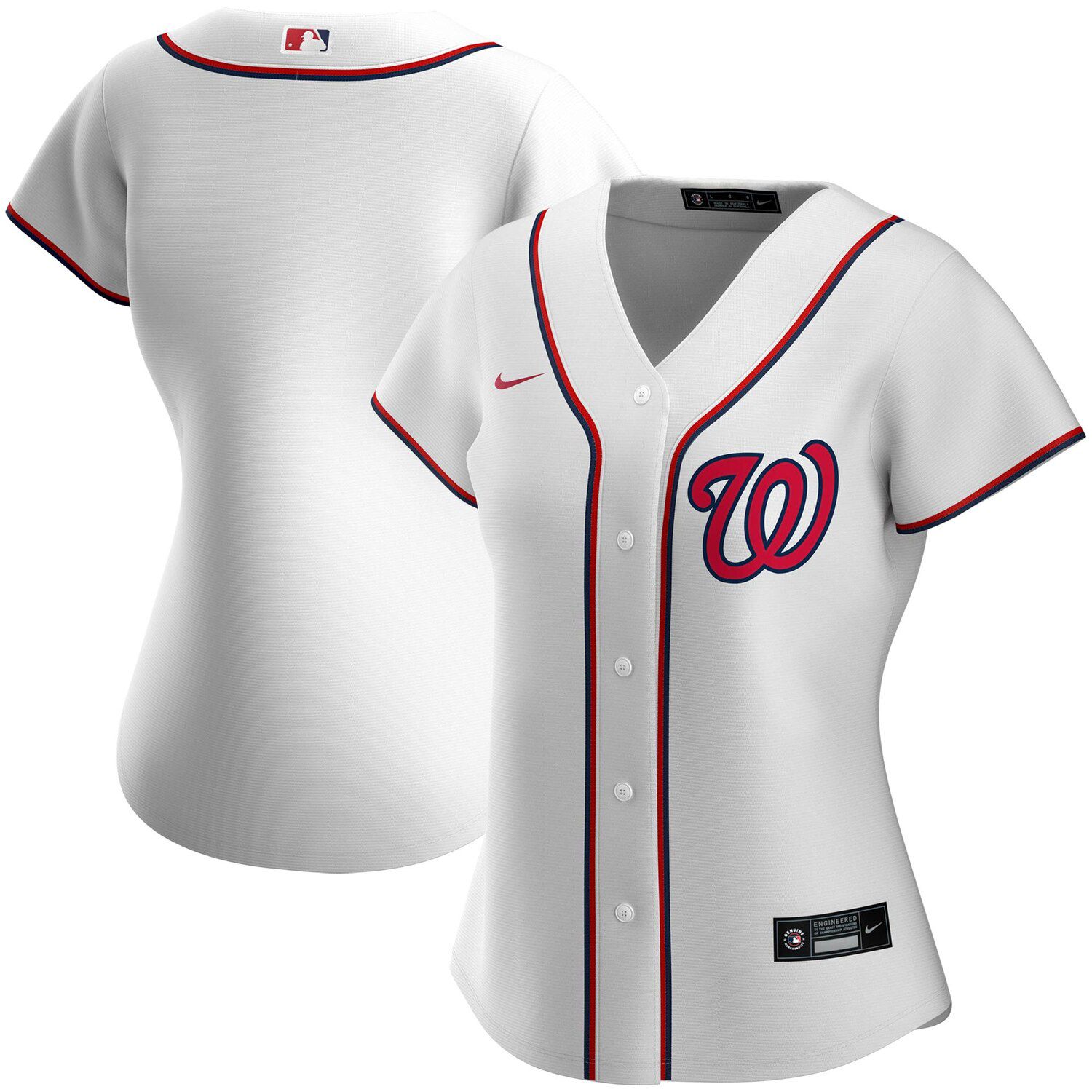 white washington nationals shirt