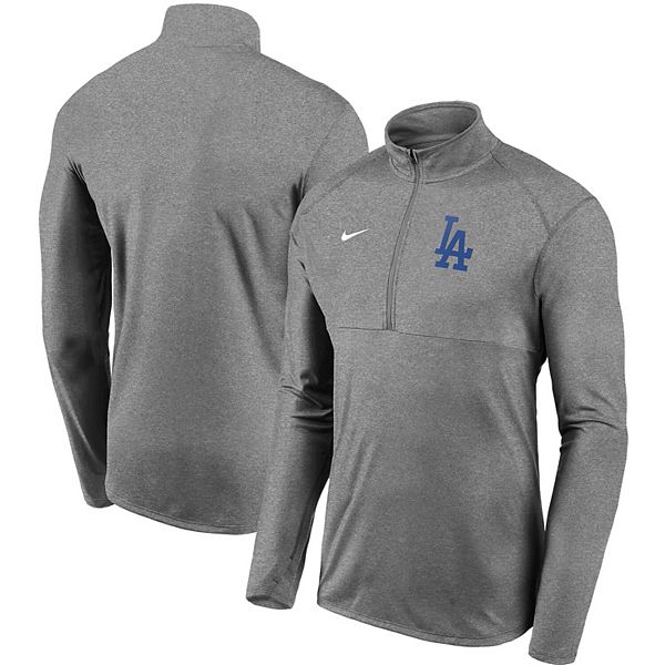 Men's Nike Silver/Royal Los Angeles Dodgers Team Baseline Striped Performance Polo Size: 3XL