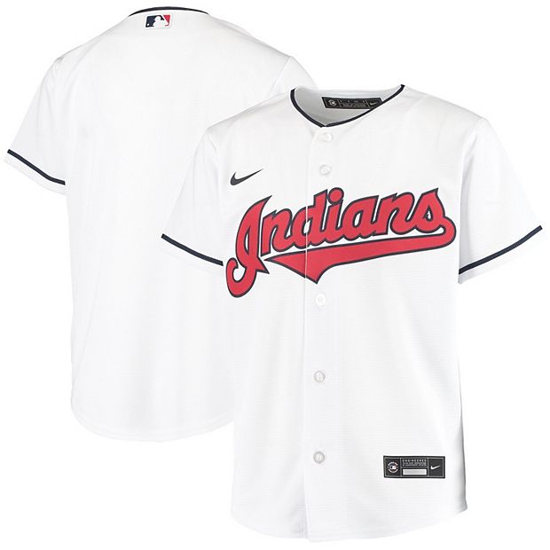 Youth Nike White Cleveland Indians Home 2020 Replica Team Jersey