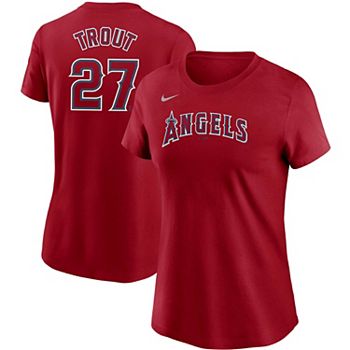 Men's Nike Mike Trout Navy Los Angeles Angels Name & Number T-Shirt