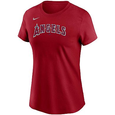 Women's Nike Mike Trout Red Los Angeles Angels Name & Number T-Shirt