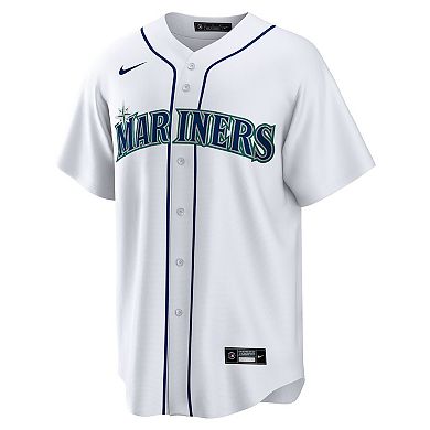 Men's Nike White Seattle Mariners Home Replica Team Jersey