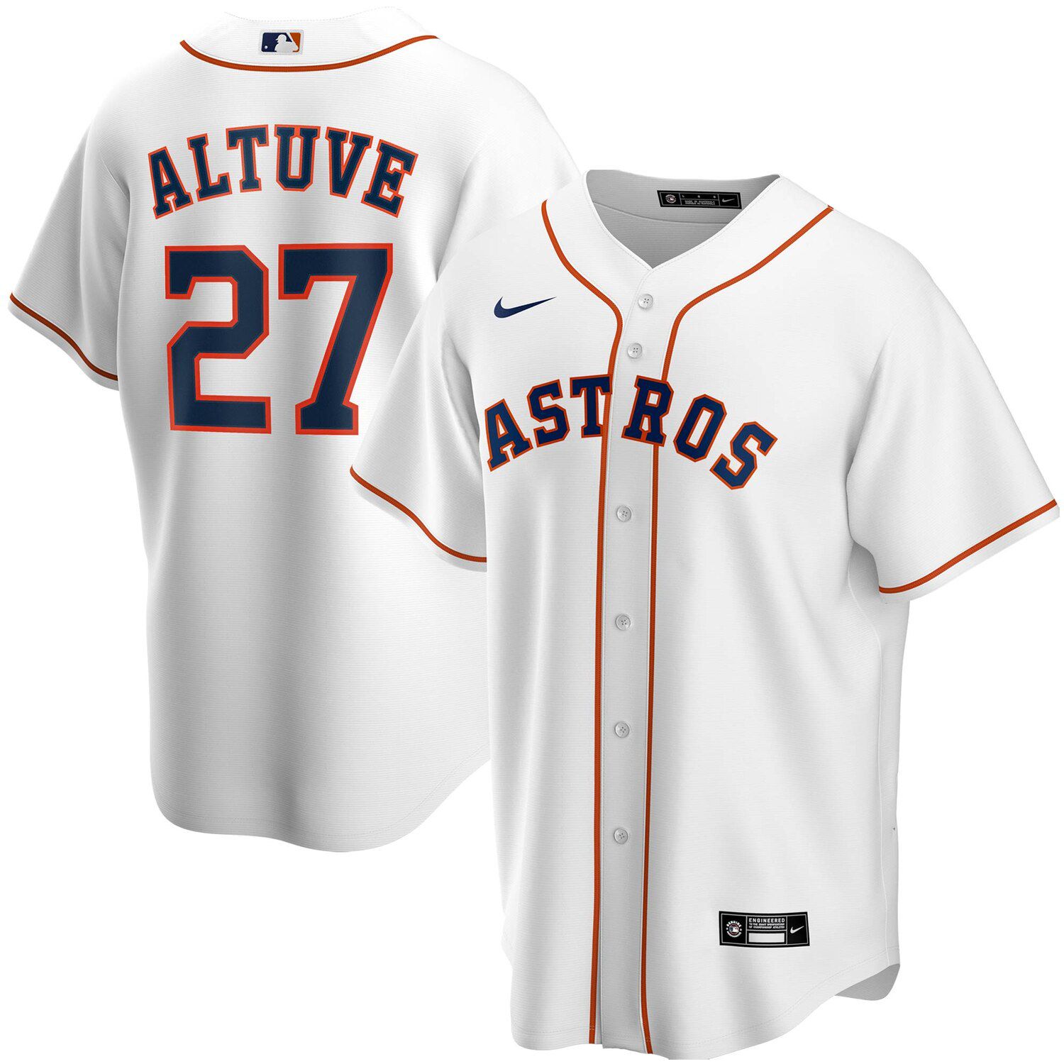 all white astros jersey