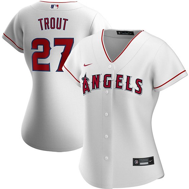 Women's Nike Mike Trout White Los Angeles Angels Home Replica