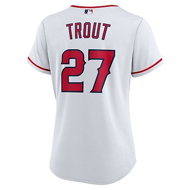 Women's Nike Mike Trout White Los Angeles Angels Home Replica Player Jersey