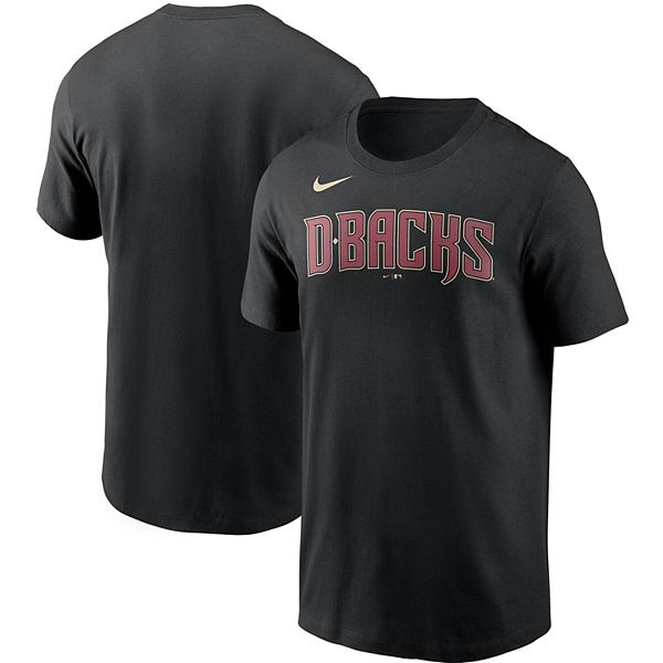 Men's Nike Black Arizona Diamondbacks Team Wordmark T-Shirt