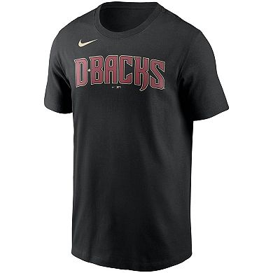 Men's Nike Black Arizona Diamondbacks Team Wordmark T-Shirt