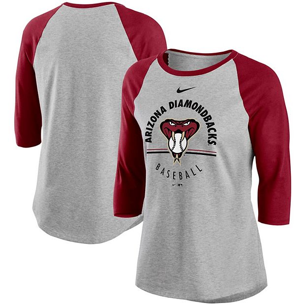 Arizona Cardinals Nike Women's Fashion 3/4-Sleeve Raglan T-Shirt - Black