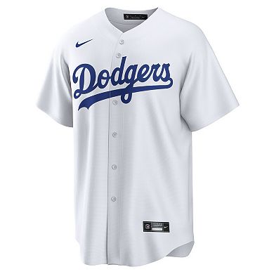 Men's Nike White Los Angeles Dodgers Home Replica Team Jersey