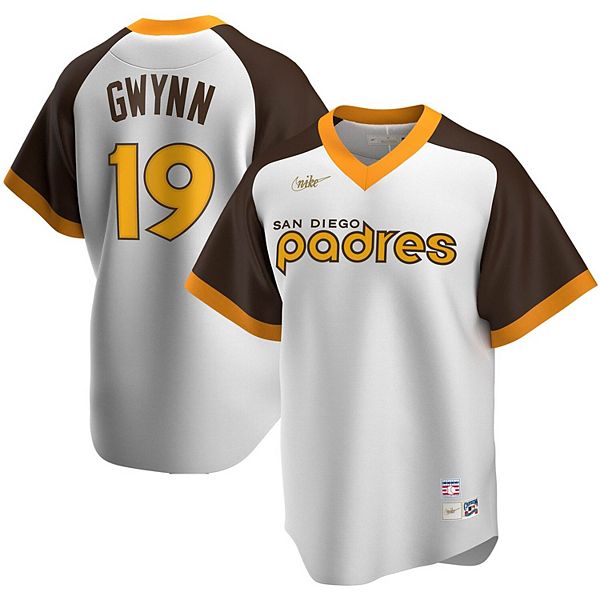 Men's Nike Tony Gwynn White San Diego Padres Home Cooperstown
