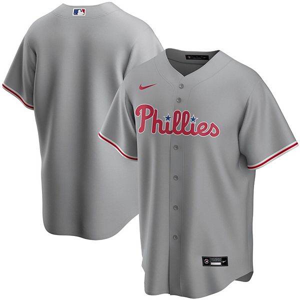 Philadelphia Phillies Nike Road Authentic Custom Jersey - Gray