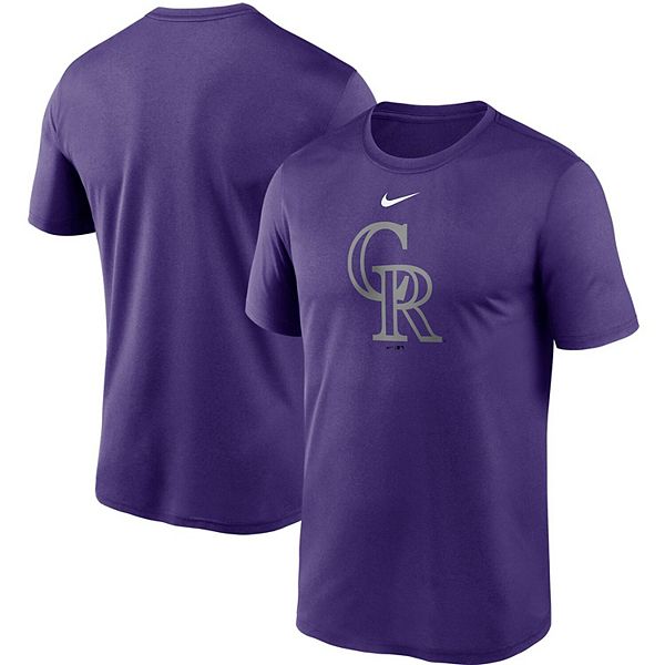 Men's Nike Purple Colorado Rockies Large Logo Legend Performance T-Shirt