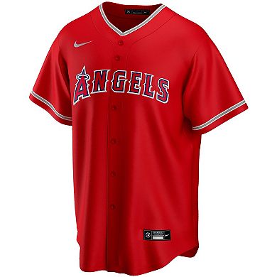 Men's Nike Mike Trout Red Los Angeles Angels Alternate Replica Player Name Jersey