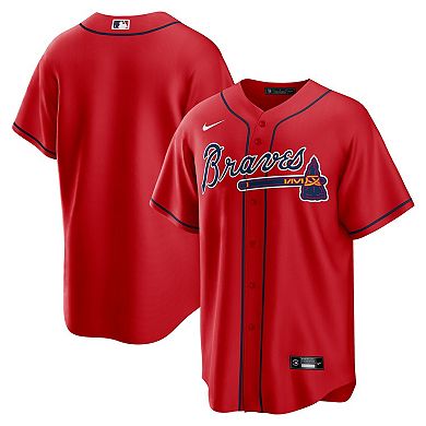 Men's Nike Red Atlanta Braves Alternate Replica Team Jersey