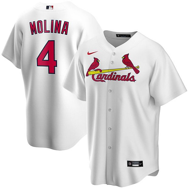 Men's Nike Yadier Molina White St. Louis Cardinals Home Replica