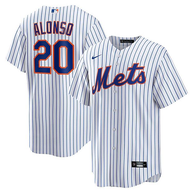 Nike Men's Replica New York Mets Pete Alonso #20 White Cool Base Jersey