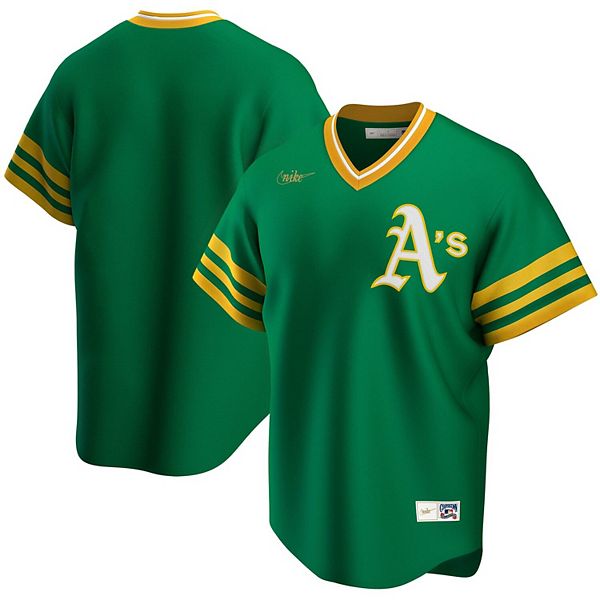 Men's Nike Kelly Green Oakland Athletics Road Cooperstown