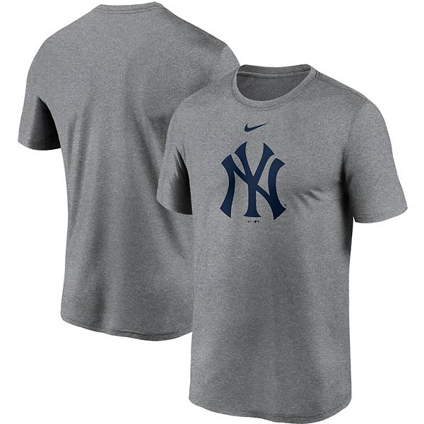 Men's Nike Gray New York Yankees Large Logo Legend Performance T-Shirt