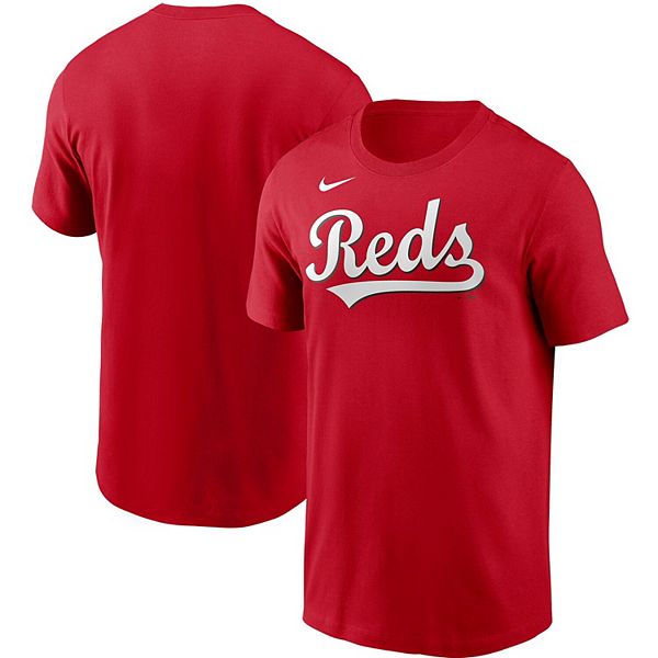 Men's Nike Red Cincinnati Reds Team Wordmark T-Shirt