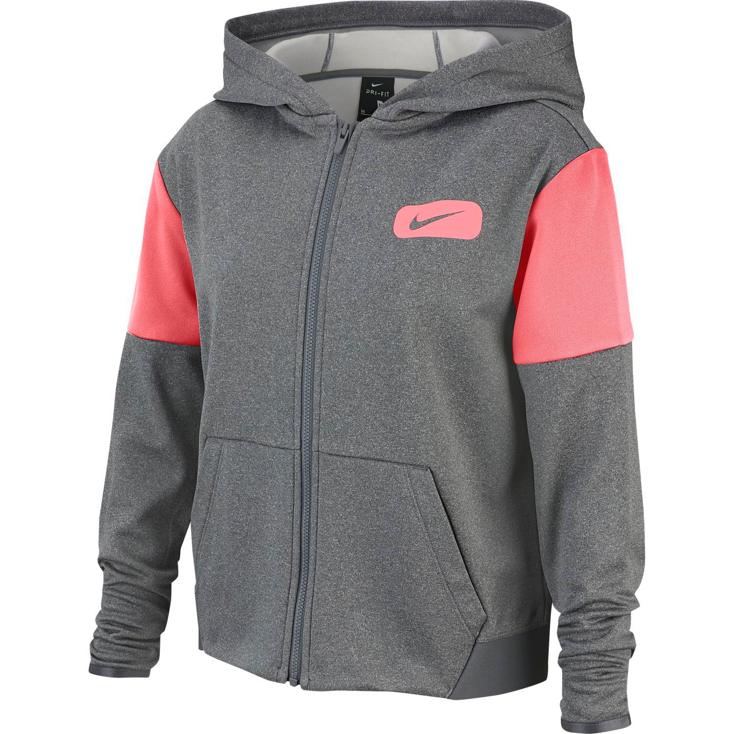 girls grey nike hoodie