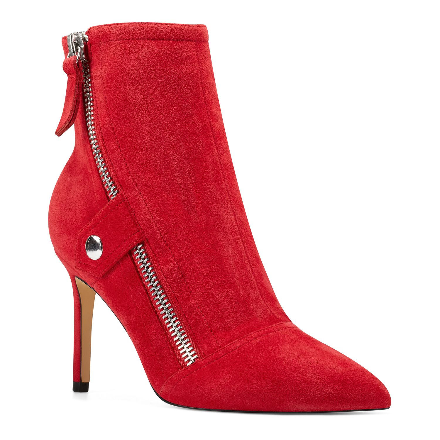 nine west red ankle boots