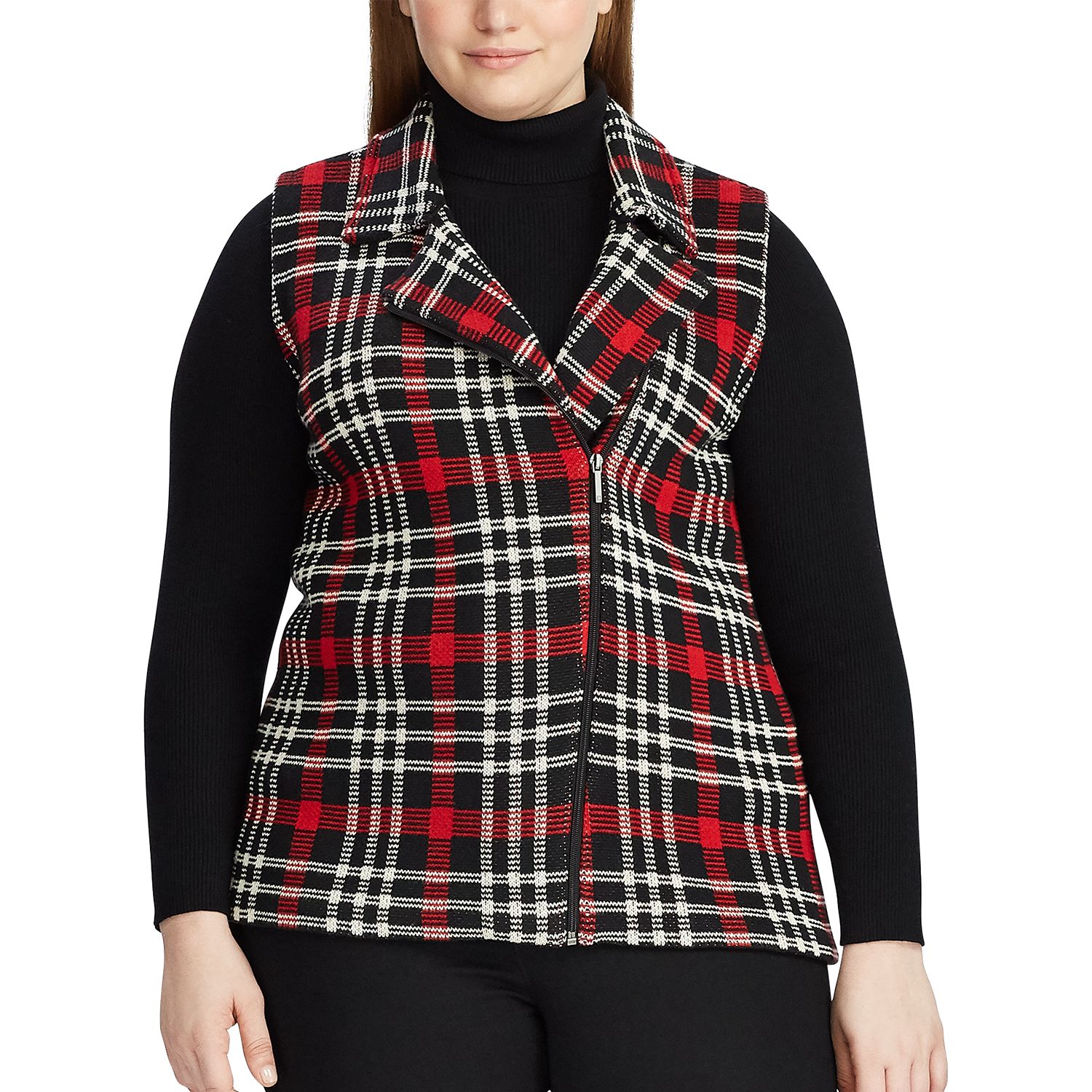 red and black plaid plus size