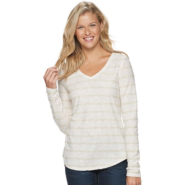 kohls sonoma v neck tee