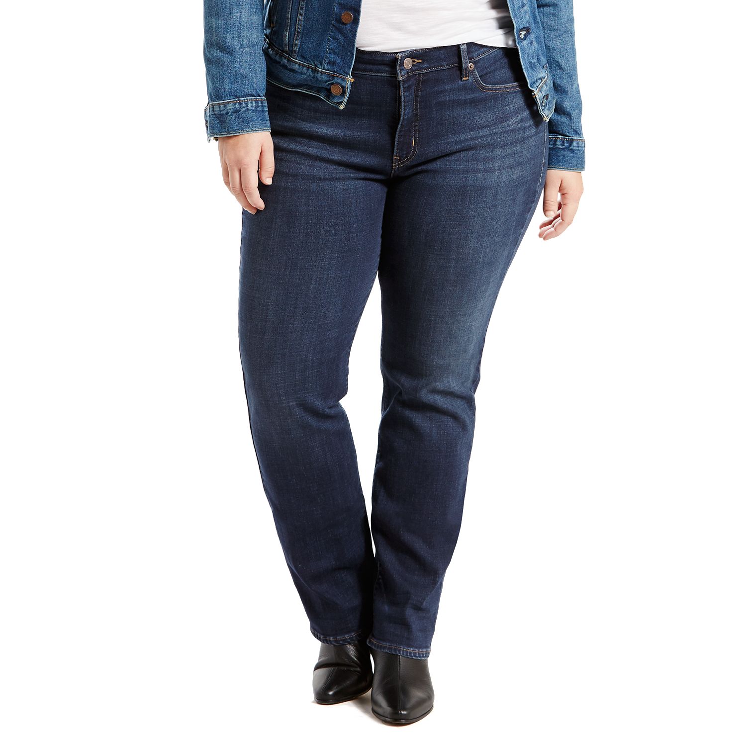 levi's 414 relaxed straight jeans plus