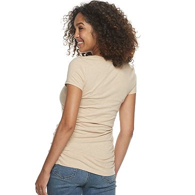 Maternity a:glow Shirred-Side Graphic Tee