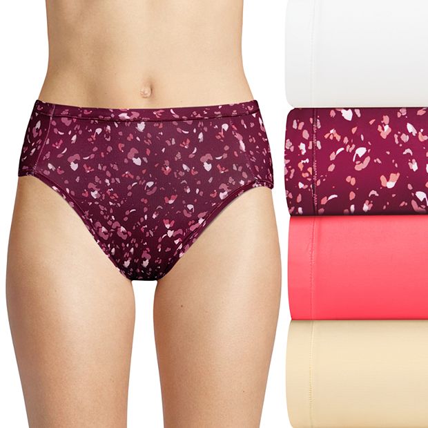 Hanes Women's 2 Pack Microfiber Cheeky Panties