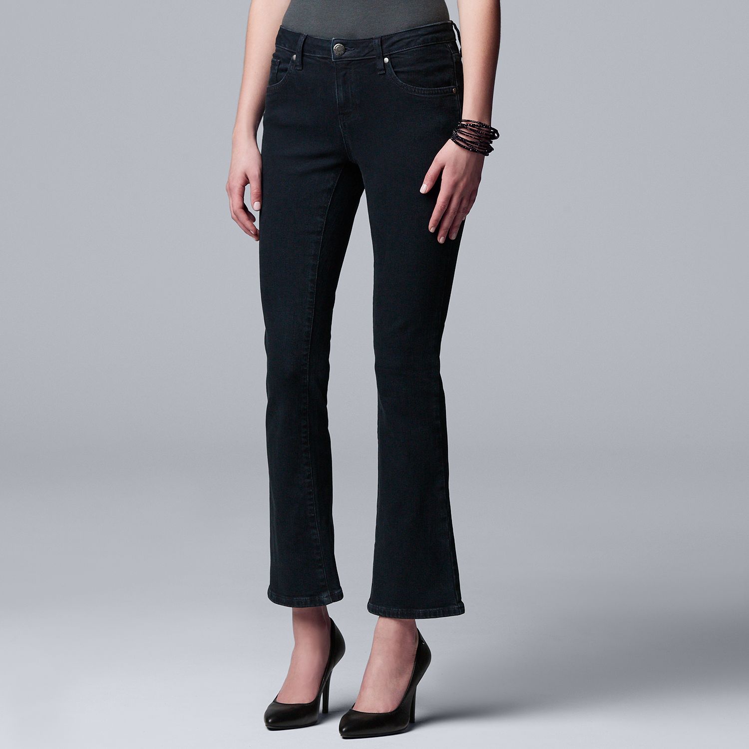 simply vera vera wang bootcut mid rise