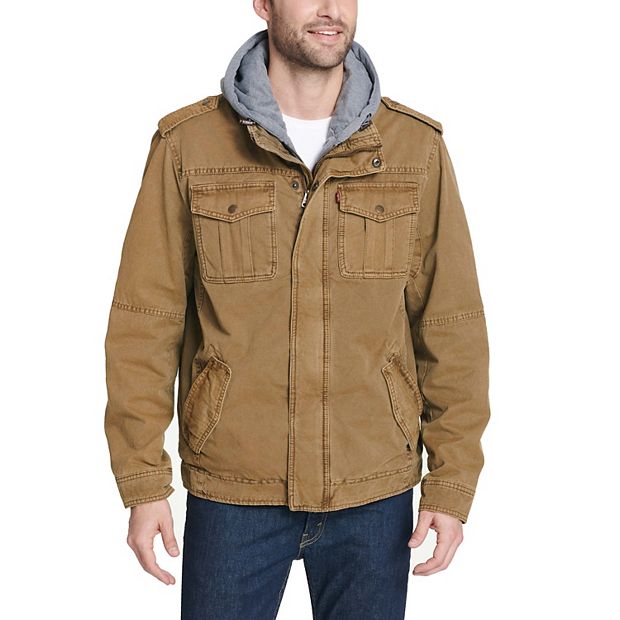 Levi's hooded midweight field jacket hot sale