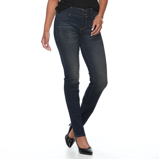 Women's Apt. 9® Tummy Control Midrise Straight-Leg Jeans
