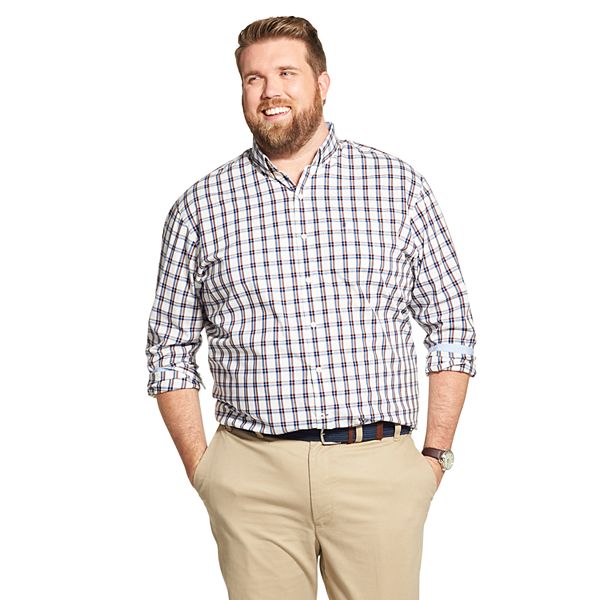 Big & Tall IZOD Sportswear Premium Essentials Classic-Fit Plaid Stretch ...