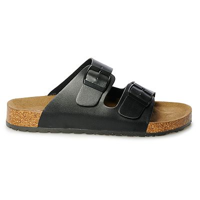 Footbed sandals kohls deals